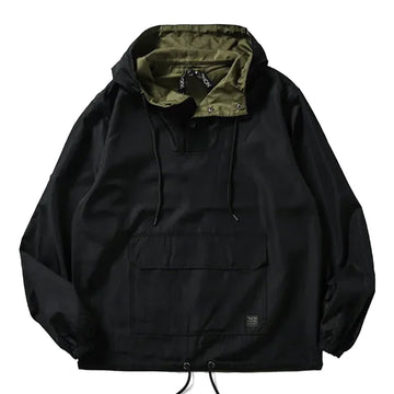 Taion Military Reversible Anorak Black - Parasol Store