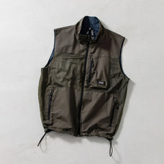 Taion Mountain Reversible Mesh Vest Dark Olive / Dark Navy - Parasol Store