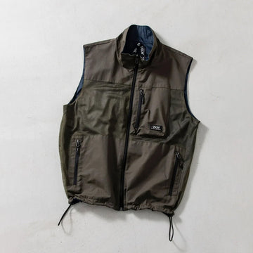 Taion Mountain Reversible Mesh Vest Dark Olive / Dark Navy - Parasol Store