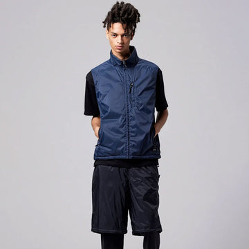 Taion Mountain Reversible Mesh Vest Dark Olive / Dark Navy - Parasol Store