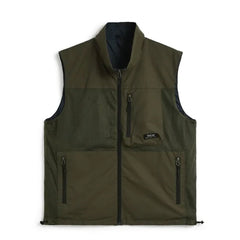 Taion Mountain Reversible Mesh Vest Dark Olive / Dark Navy - Parasol Store