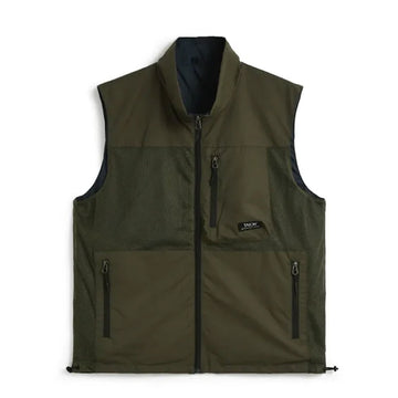 Taion Mountain Reversible Mesh Vest Dark Olive / Dark Navy - Parasol Store