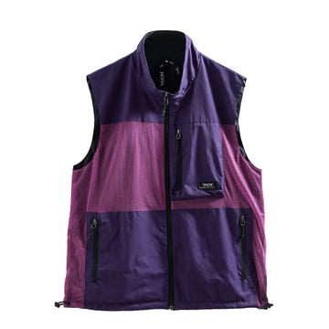 Taion Mountain Reversible Mesh Vest Dark Purple / Black - Parasol Store
