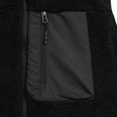 Taion Mountain W-Zip Boa Hi Neck Vest Black / Black - Parasol Store