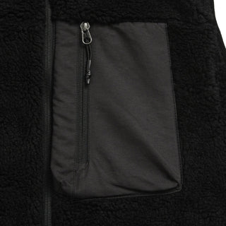 Taion Mountain W-Zip Boa Hi Neck Vest Black / Black