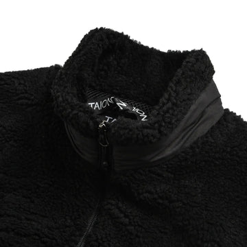 Taion Mountain W-Zip Boa Hi Neck Vest Black / Black