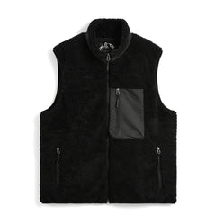 Taion Mountain W-Zip Boa Hi Neck Vest Black / Black - Parasol Store