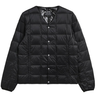Taion V Neck Button Down Jacket Black - Parasol Store