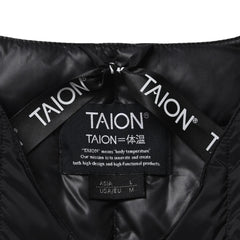 Taion Womens Crew Neck Button Down Jacket Black - Parasol Store