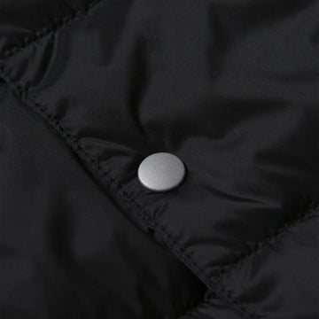 Taion Womens Crew Neck Button Down Jacket Black