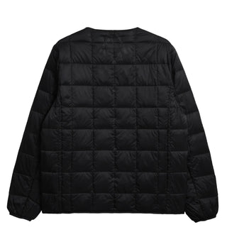 Taion Womens Crew Neck Button Down Jacket Black