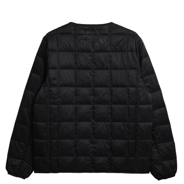 Taion Womens Crew Neck Button Down Jacket Black