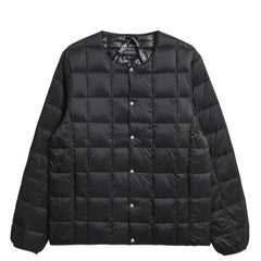 Taion Womens Crew Neck Button Down Jacket Black - Parasol Store
