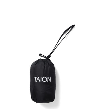 Taion Womens Crewneck Button Down Jacket Black Leopard