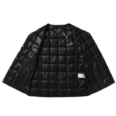 Taion Womens Crewneck Button Down Vest Black