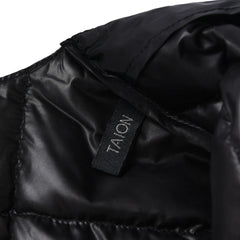 Taion Womens Crewneck Button Down Vest Black