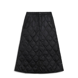 Taion Womens Military Snap Button Down Skirt Black