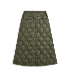 Taion Womens Military Snap Button Down Skirt Dark Sage Green - Parasol Store