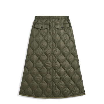 Taion Womens Military Snap Button Down Skirt Dark Sage Green - Parasol Store