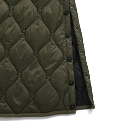Taion Womens Military Snap Button Down Skirt Dark Sage Green - Parasol Store