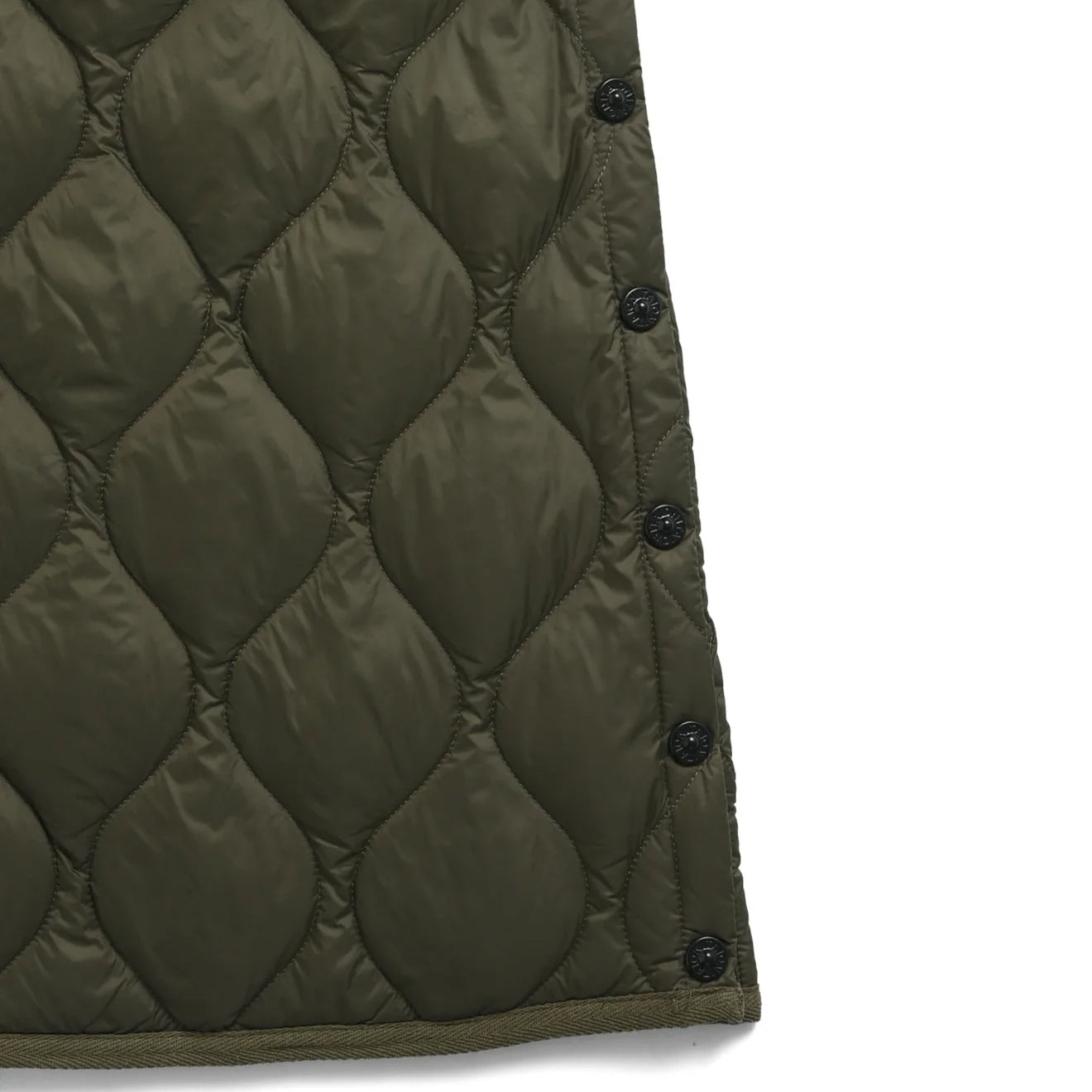 Taion Womens Military Snap Button Down Skirt Dark Sage Green - Parasol Store
