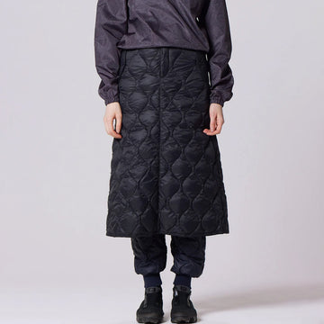 Taion Womens Military Snap Button Down Skirt Soft Shell Black