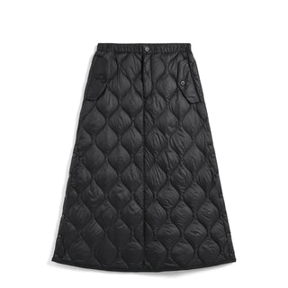 Taion Womens Military Snap Button Down Skirt Soft Shell Black