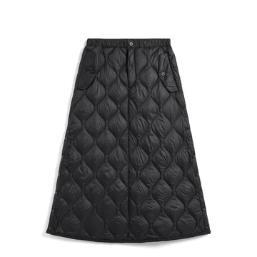 Taion Womens Military Snap Button Down Skirt Soft Shell Black