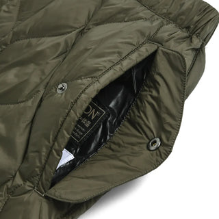 Taion Womens Military Snap Button Down Skirt Soft Shell Dark Olive