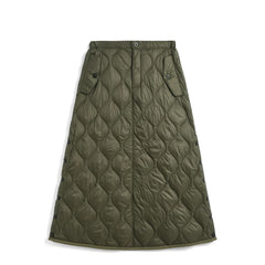 Taion Womens Military Snap Button Down Skirt Soft Shell Dark Olive - Parasol Store