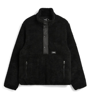 Taion Womens Pull Over Boa Hi Neck Jacket Black / Black