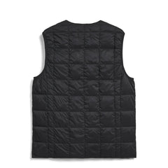 Taion Womens V-Neck Button Down Vest Black - Parasol Store