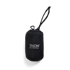 Taion Womens Volume Hood Down Coat Long Outer Black - Parasol Store