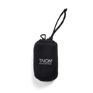 Taion Womens Volume Hood Down Coat Long Outer Black