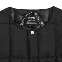 Taion Work Crew Neck Down Jacket Black - Parasol Store