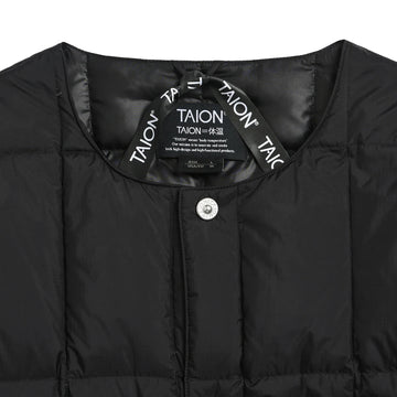Taion Work Crew Neck Down Jacket Black - Parasol Store
