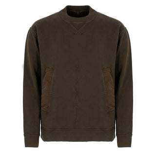 Ten C Crew Sweatshirt Felpa Girocollo Green - Parasol Store