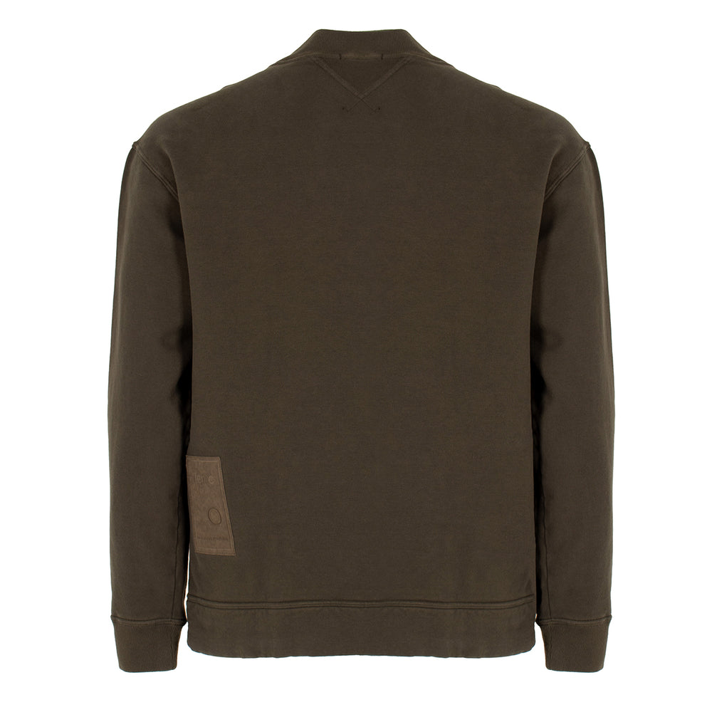 Ten C Crew Sweatshirt Felpa Girocollo Green - Parasol Store