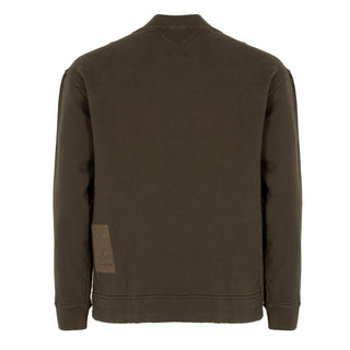 Ten C Crew Sweatshirt Felpa Girocollo Green - Parasol Store