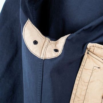 Ten C Hooded 2 Pocket Tempest Jacket Navy - Parasol Store