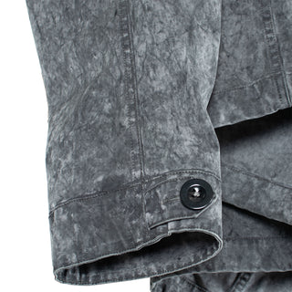 Ten C Hooded Fishtail Short Parka Jacket Washed Black - Parasol Store