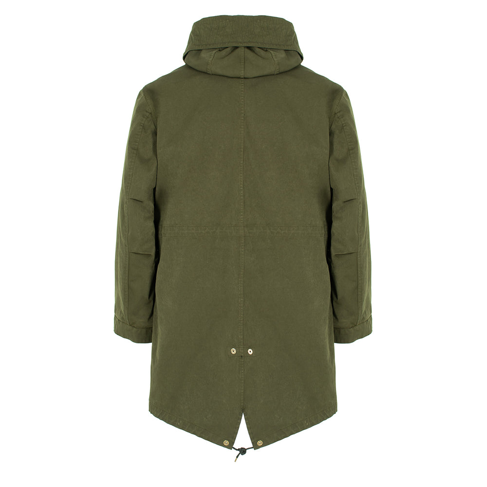 Ten C Hooded Parka Jacket Green - Parasol Store