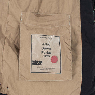 Ten C Hooded Quilt Articdown Parka Black - Parasol Store