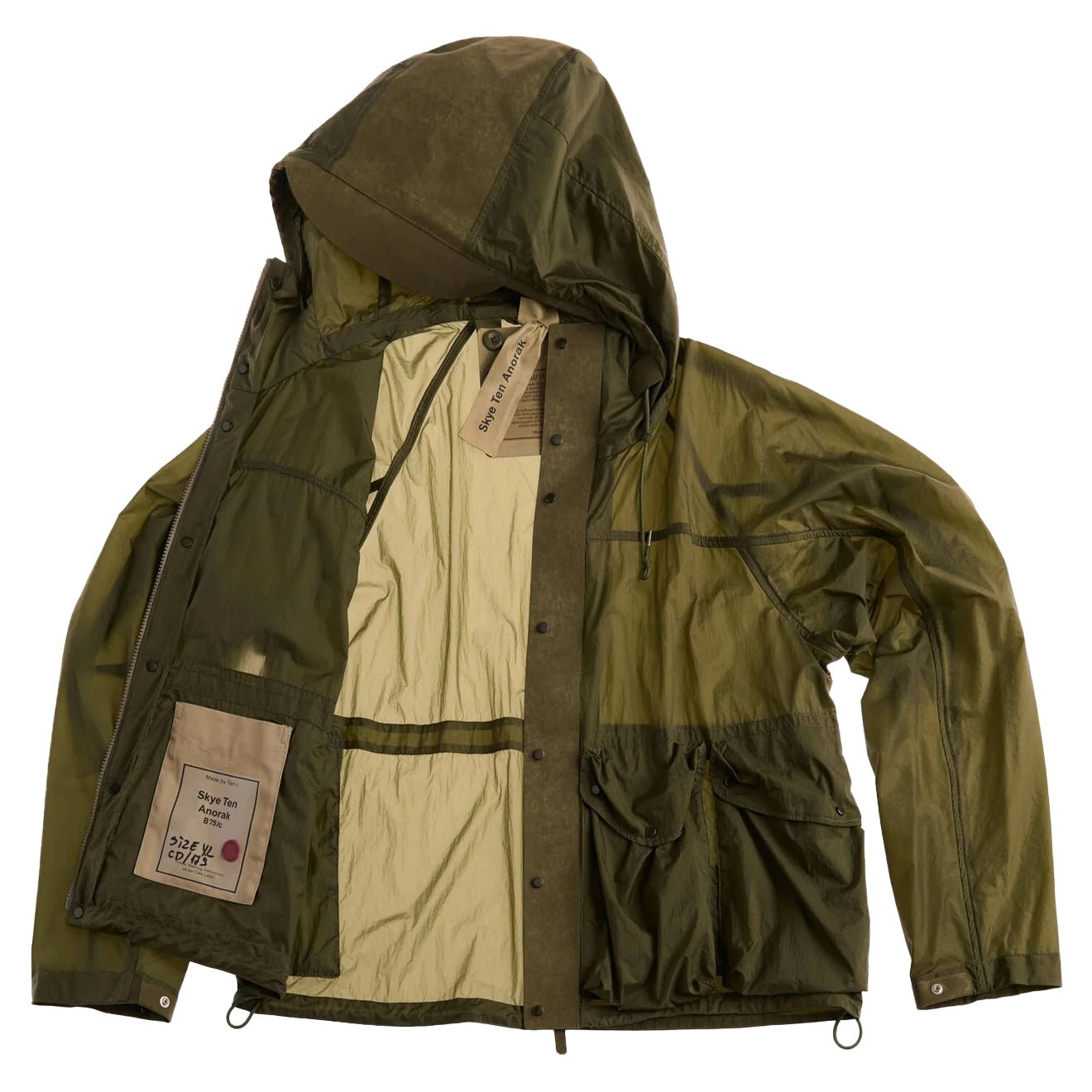 Ten C Skye Ten Anorak Olive Green – Parasol Store