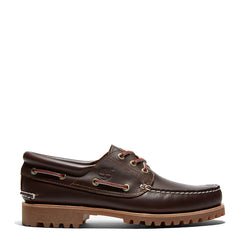 Timberland Authentic 3-Eye Lug Handsewn Boat Shoe Brown - Parasol Store