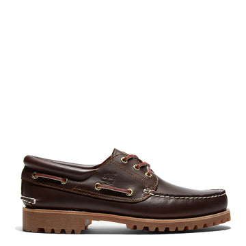 Timberland Authentic 3-Eye Lug Handsewn Boat Shoe Brown