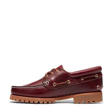 Timberland Authentic 3-Eye Lug Handsewn Boat Shoe Burgundy - Parasol Store