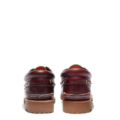 Timberland Authentic 3-Eye Lug Handsewn Boat Shoe Burgundy - Parasol Store
