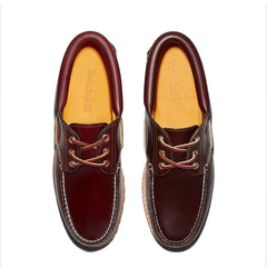 Timberland Authentic 3-Eye Lug Handsewn Boat Shoe Burgundy - Parasol Store