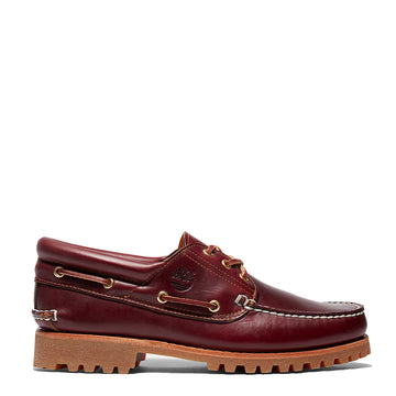 Timberland Authentic 3-Eye Lug Handsewn Boat Shoe Burgundy - Parasol Store